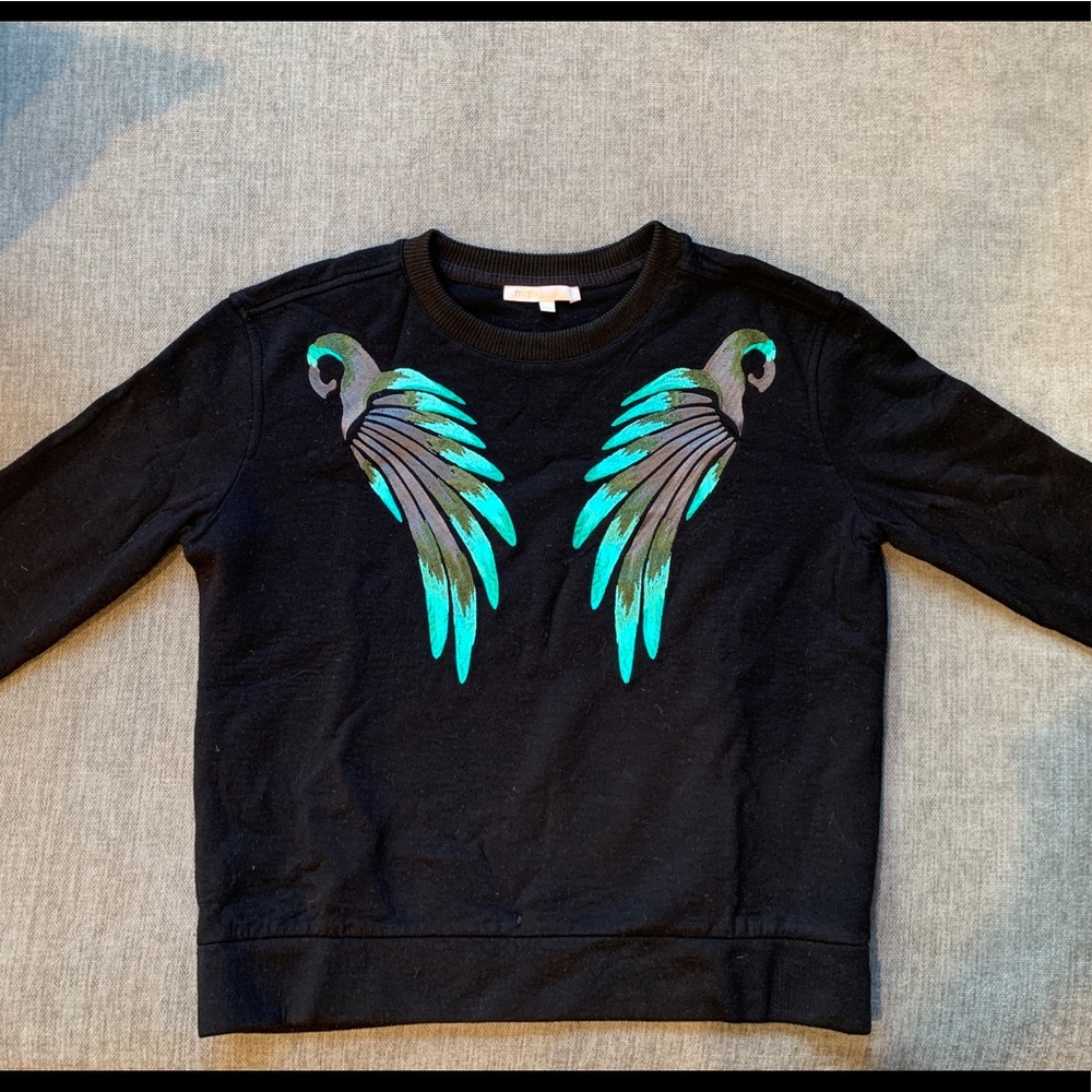 Maje knit patterned sweatshirt